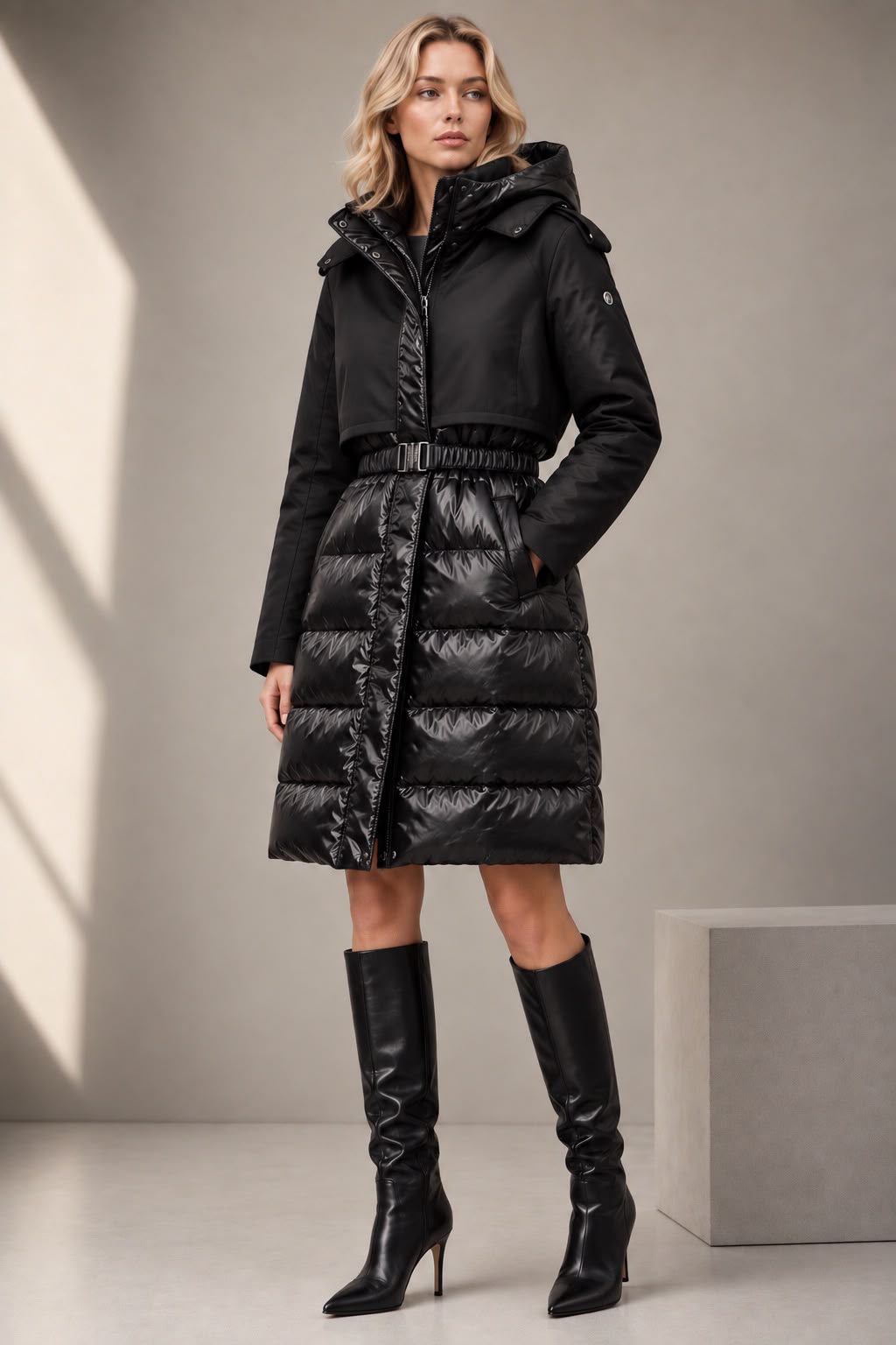 Geacă de damă cu BIO-puf ecologic DALTINA black