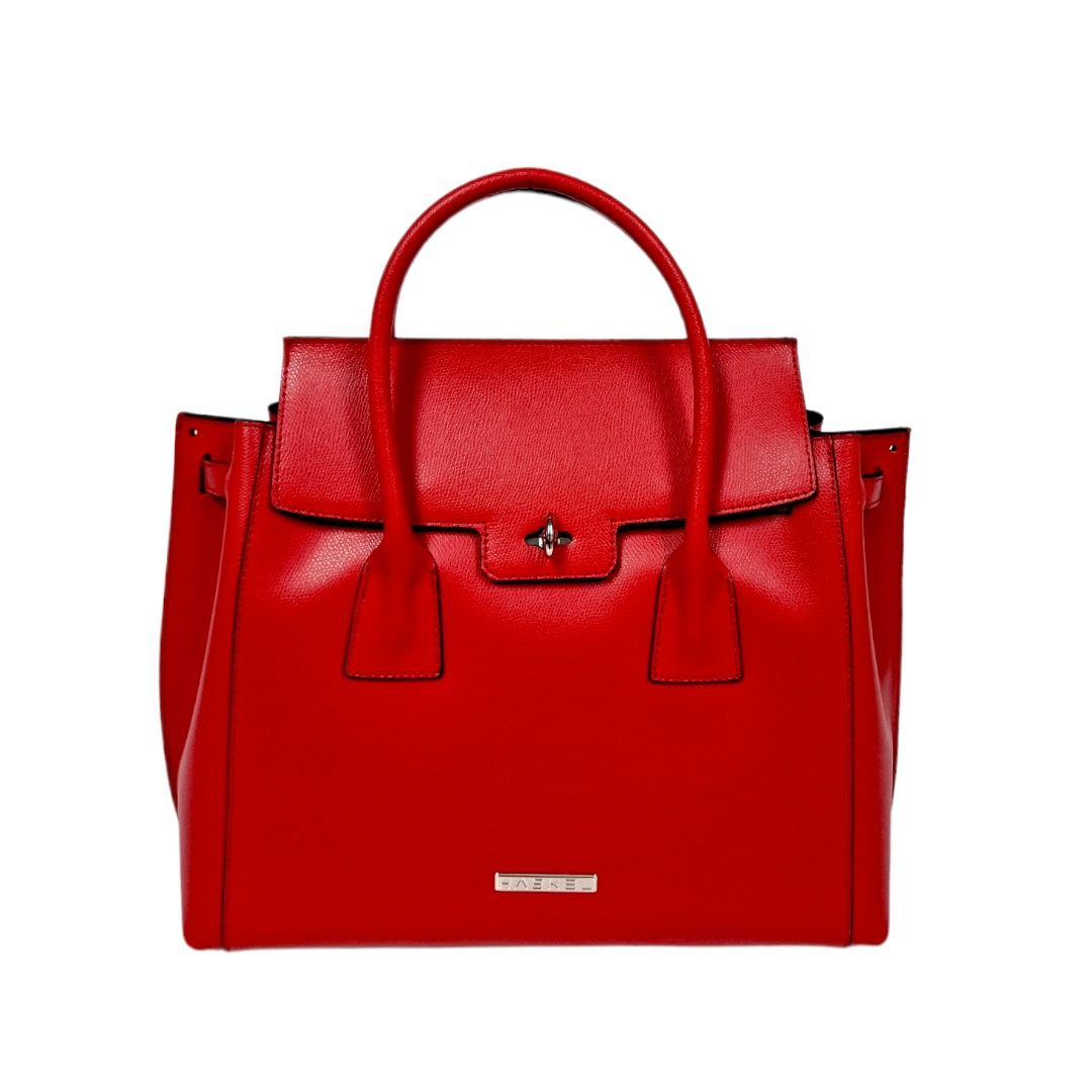 Geantă damă din piele naturală Parma Red Big Tote – Roșu | Made in Italy